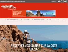 Tablet Screenshot of esterel-cotedazur.com